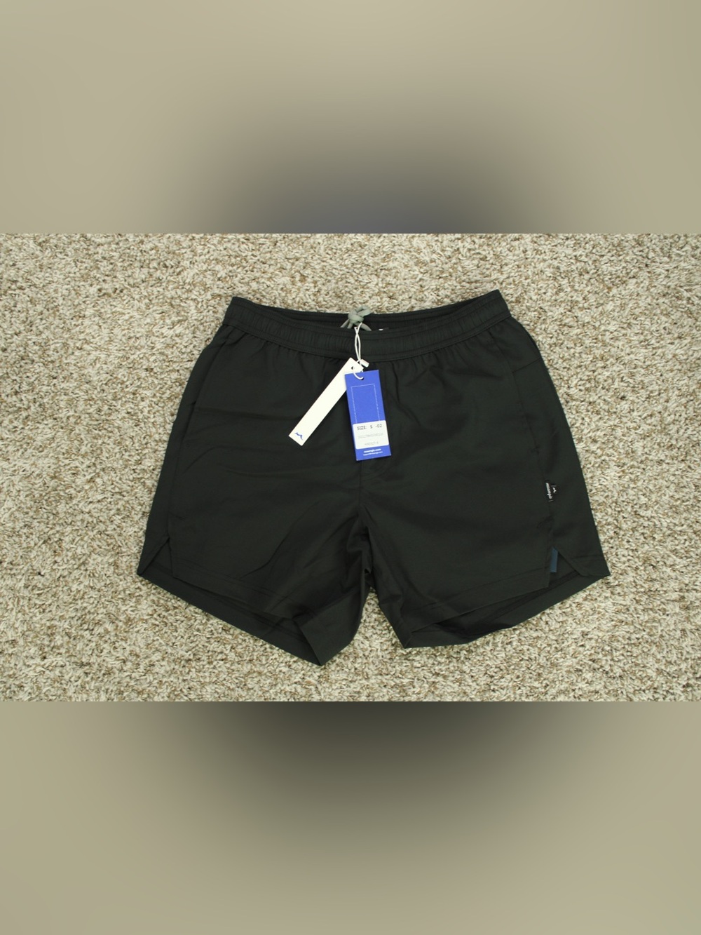 Maamgic Men’s Black Compression Lined Swim Trunks Athletic Shorts Size S NWT